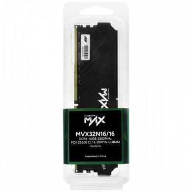 MVX32N16/16 Macrovip Memória 16GB DDR4 3200MHz Max Preta