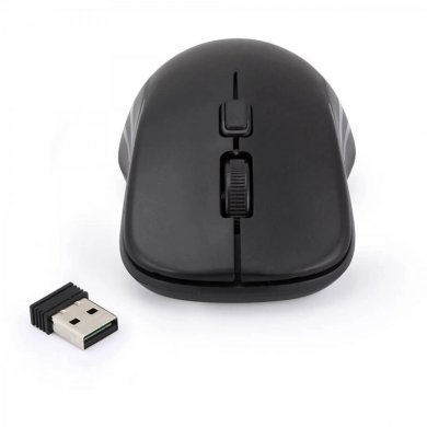 MW-500 5+ Mouse sem fio Office 1000DPI dongle USB 2.4GHz preto