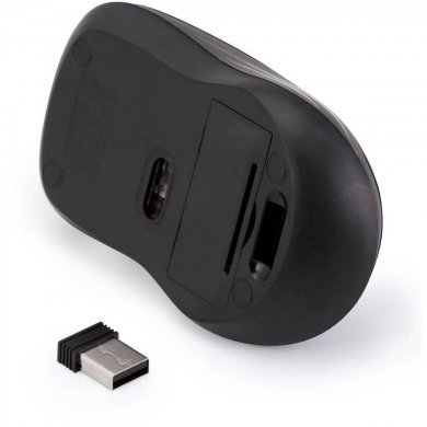 MW-500 5+ Mouse sem fio Office 1000DPI dongle USB 2.4GHz preto