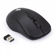 5+ Mouse sem fio Office 1000DPI dongle USB 2.4GHz preto alimentação 2x pilhas AAA