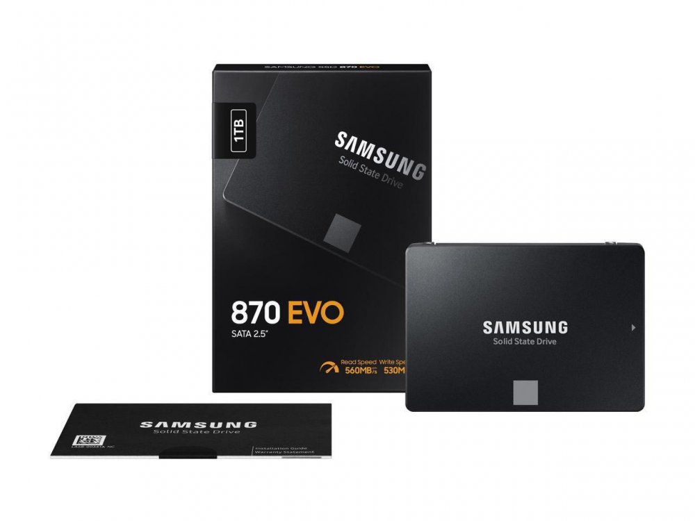 MZ-77E1T0B/AM Samsung SSD 1TB 870 EVO SATA 2.5