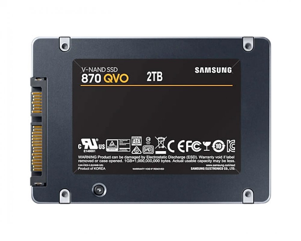 MZ-77Q2T0 Samsung SSD 2TB 870 QVO SATA 2.5 polegadas