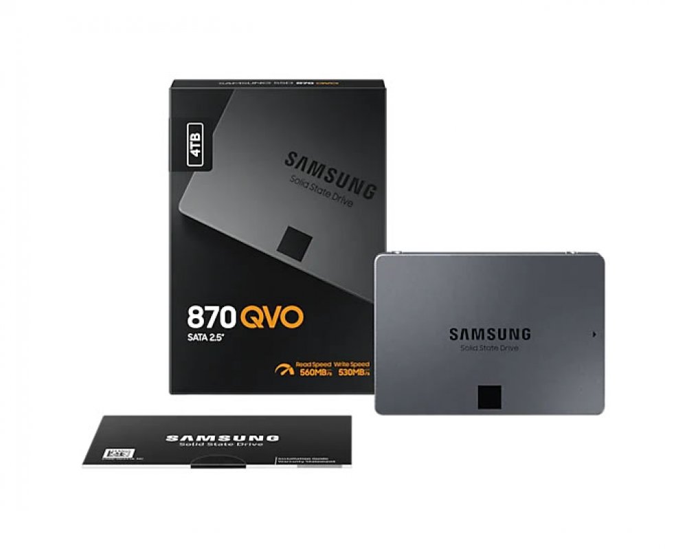 MZ-77Q4T0 Samsung SSD 4TB 870 QVO SATA 2.5 polegadas