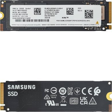 MZ-VL8256D Samsung SSD 256GB M.2 NVMe 2280 PM9C1B PCI-E x4 Gen 4