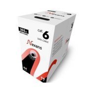 Nexans cabo de rede CAT6 U/UTP 23AWG LZSH azul 305 metros 