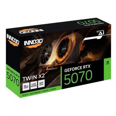 N50702-12D7-195064N Inno3D placa de vídeo RTX 5070 Twin X2 12GB GDDR7 192 bits
