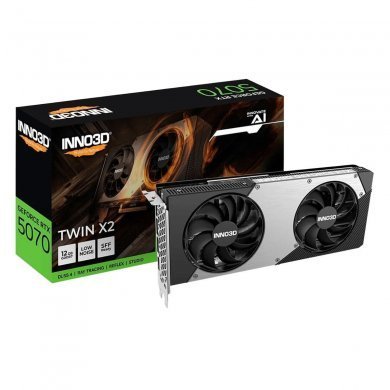 N50702-12D7-195064N Inno3D placa de vídeo RTX 5070 Twin X2 12GB GDDR7 192 bits