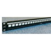 Patch Panel Modular Descarregado 24P Nexans Painel 19 Polegadas descarregado modular para até 24 keystones/jac