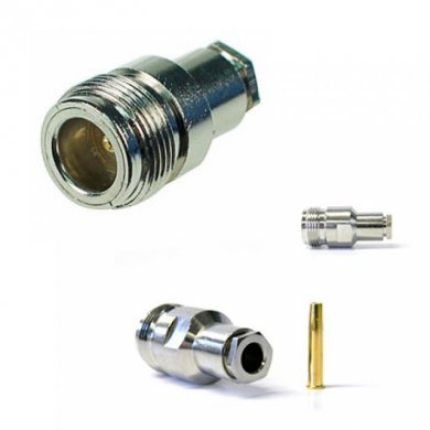 N-C58ZF Zatech Conector N femea para cabo RGC-58