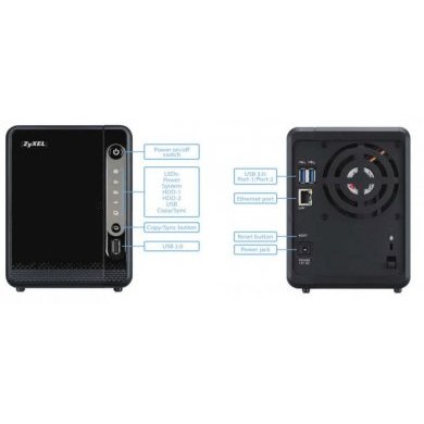NAS326 ZYXEL Unidade NAS 2 Bay Personal Cloud Server