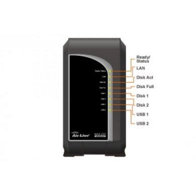 NAS-235 NAS 2 Baias SATAII RAID 0-1 Air Live