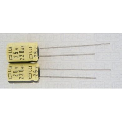 NCC-220ufx25v-LLA Capacitor Eletrolitico 220uf 25V LLA 85º