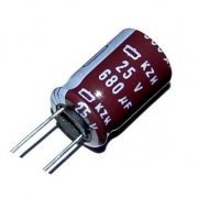 Capacitor Eletrolitico NIPPON 680uf 25v Temperature  (degC)  105, Size(Diameter) (mm)  10, Size(Length) (mm)  