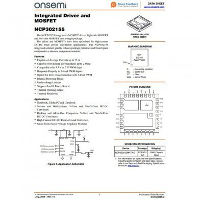 NCP302155MNTWG 5x NCP302155 integrated Driver and MOSFET PQFN-31 5x5mm