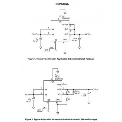 NCP3335A Ci 3335A ADJ LDO Voltage Regulator 500mA 2.6 a 12V