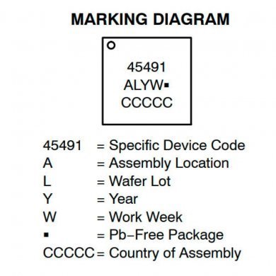 NCP45491XMNTWG Ci PMIC Power Supply Controller QFN-32