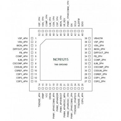 IC PCP81215 NCP81215 PWM buck converter QFN52 SMD