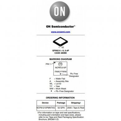 Ci PWM buck converter 3 saídas QFN52 (Kit 2x und)