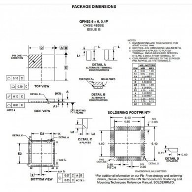 Ci PWM buck converter 3 saídas QFN52 (Kit 2x und)