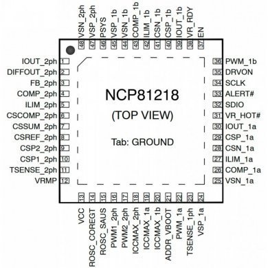 NCP81218D CI 81218D PMIC PWM QFN48 SMD