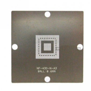 NF-430-N-A3-10x10cm Reballing Stencil Template 10x10cm Ball Size: 0.6mm para NF-430-N