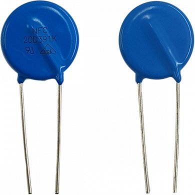NFC20D391K Varistor 20D391K 250VCA 390VCC (Kit 10x unidades)