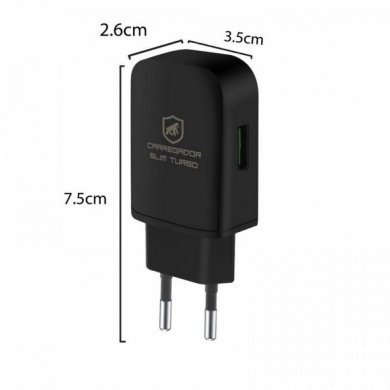 Gorila Shield Carregador Turbo Slim QC 3.0 18W USB