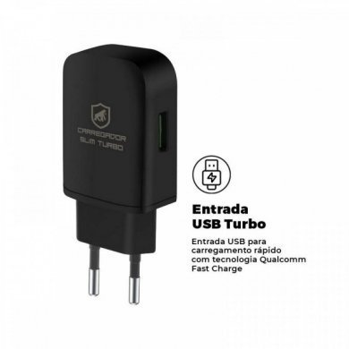 Gorila Shield Carregador Turbo Slim QC 3.0 18W USB