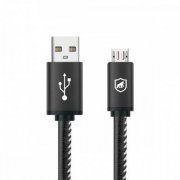 Gorila Shield Cabo Turbo Militar Micro USB 1.5m trançado de cobre ionizado e revestido com nylon trançado