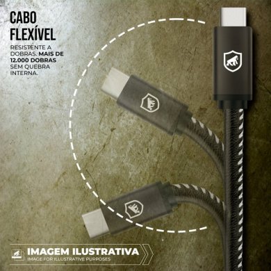Gorila Shield Cabo Turbo Militar Micro USB 1.5m