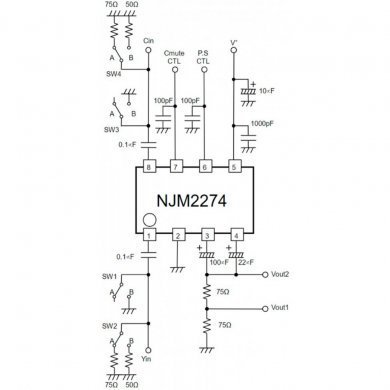CI 2274 amplificador operacional 3V 12dB  SOP8 SMD