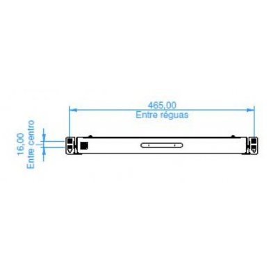 NK030461-B352 Bandeja Nilko Móvel 1U Ajustável
