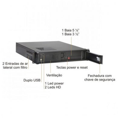 NK031120-A001 Nilko gabinete server rack 2U 19 Polegadas