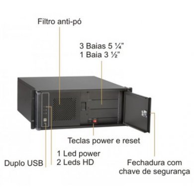 Gabinete Rack Nilko NK311 4U Single