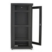 Nilko Rack de Piso Fechado 19 20U x 900mm NILKO - Para Servidor, 2 Ventiladores de Teto, Rodízio, Cor Preto