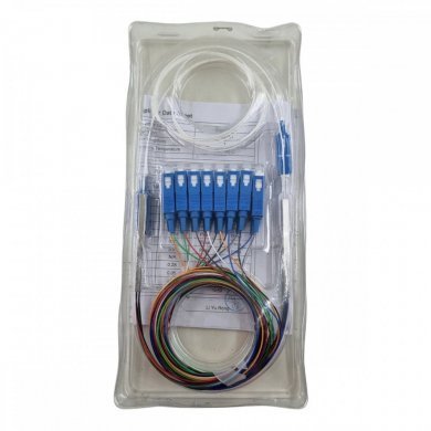 NKLT-NMPL108110110331 Mini Splitter Óptico PLC SC/UPC 1x8 SM 1 metro