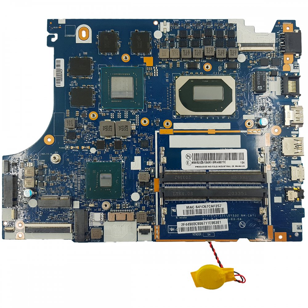 NM-C871-I7 Placa Lenovo IdeaPad Gaming 3 i7-10750H GTX1650