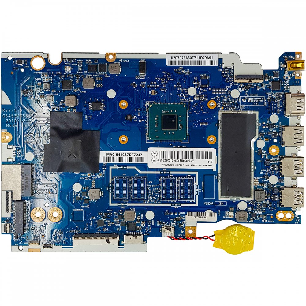 NM-C961 Placa mãe Lenovo Ideapad 3 15IGL05 Celeron N4020