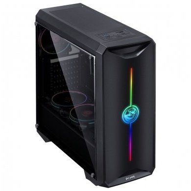 NOVPTRGB3FCA PCYes Gabinete Nova Plus RGB Mid Tower Preto