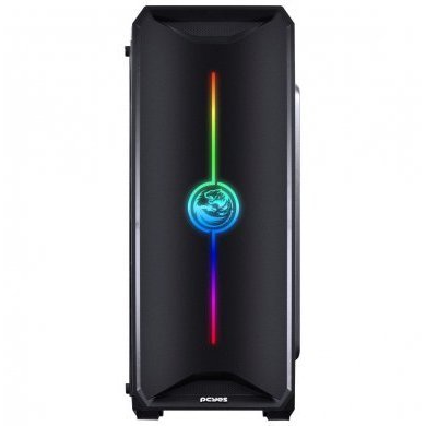 NOVPTRGB3FCA PCYes Gabinete Nova Plus RGB Mid Tower Preto