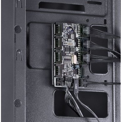 NOVPTRGB3FCA PCYes Gabinete Nova Plus RGB Mid Tower Preto