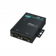 Moxa Conversor Serial Dual Port RS232 RJ45 2 port device server, 10/100M Ethernet, RS-232, DB9 male, 0.5KV ser