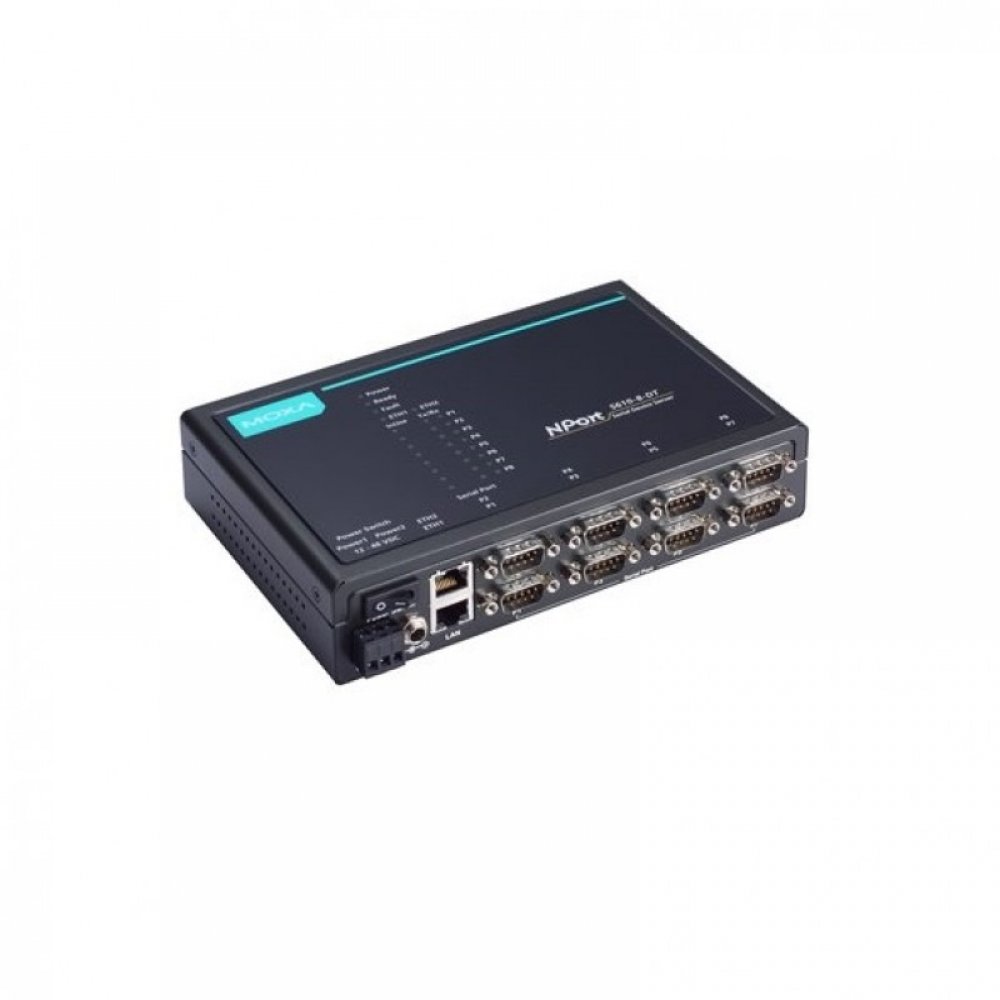 NPORT5610-8-DT Moxa Device Server 8 Portas DB9 RS-232/422/485
