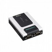 MOXA NPort 6250-M-SC servidor Serial 2 Portas DB9 RS232/422/485 com porta Fibra Óptica SC Multimodo