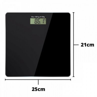 Balança digital vidro temperado até 180kg