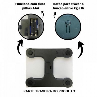 Balança digital vidro temperado até 180kg