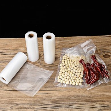 NS-4274 Bobina de saco plástico a vácuo gofrada 25cm X 5m