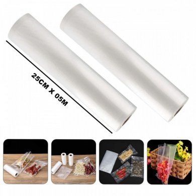 NS-4274 Bobina de saco plástico a vácuo gofrada 25cm X 5m