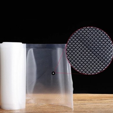 NS-4274 Bobina de saco plástico a vácuo gofrada 25cm X 5m