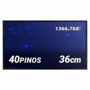 Tela Notebook LED 15.6 Polegadas WXGA HD 1366x768px 40 pinos esquerdo